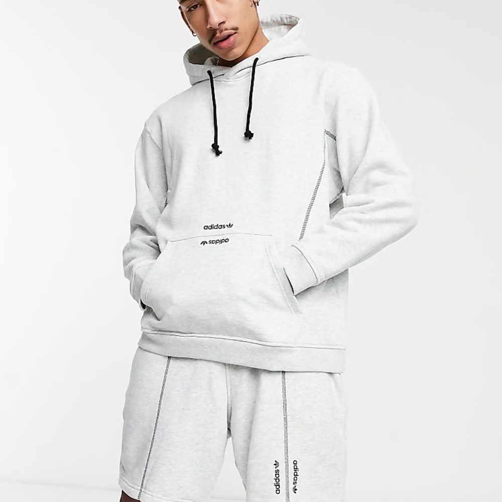 EUC Men's Adidas R.Y.V Hoodie size Medium in Gray - Picture 9 of 9